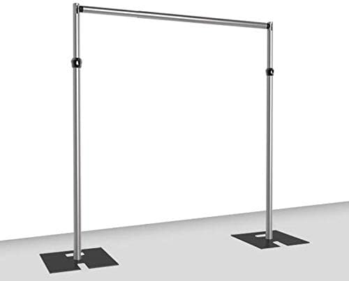 Pipe and Drape Backdrop Kit (6-10' Tall x 6-10' Wide Adjustable)