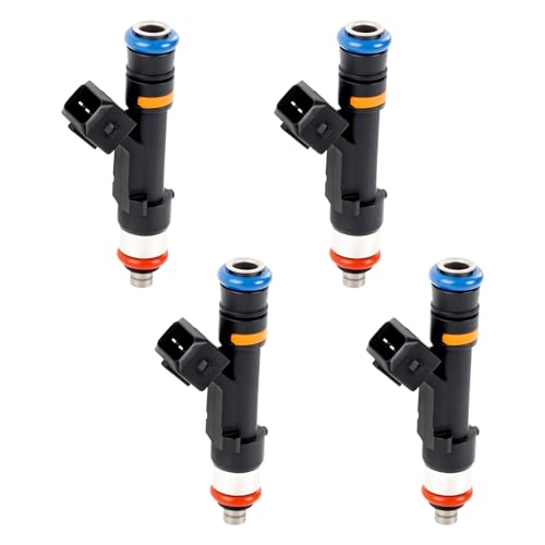 Gledewen Fuel Injectors 0280158205 4 Holes Compatible with 11-15 Chevy Cruze, 12-16 Chevy Sonic, 13-16 Chevy Trax; 13-15 Buick Encore; 17-19 Encore L4 1.4L Replace FJ1150 GM55565970 Set of 4