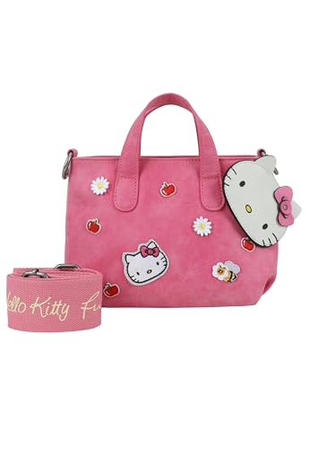 Sac crossbody Hello Kitty femme rose petit sac bandouli&egrave;re zipp&eacute;