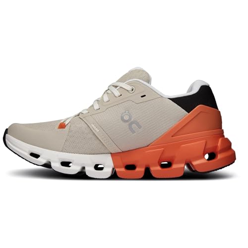 Image of ON Women's Cloudflyer 4 Running Shoes, Sand /Flame, 8.5 US