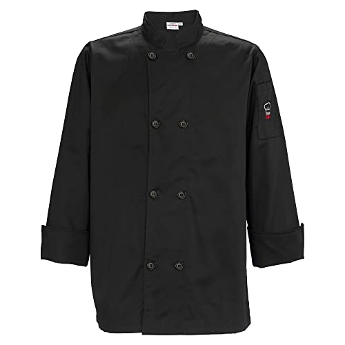 Winco UNF-6K3XL Kochjacke, Schwarz, 3XL Cover