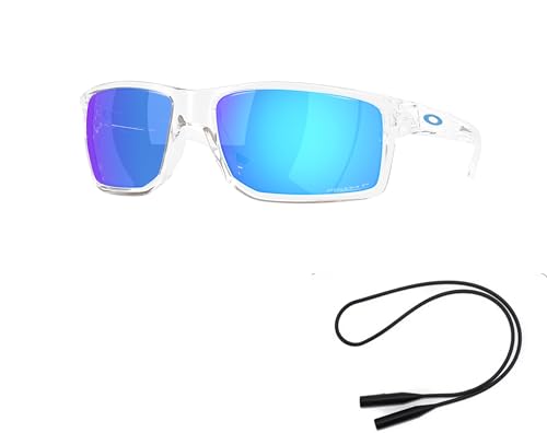 Oakley OO9470 Sunglasses Bundle: OO 9470 GIBSTON XL 947005 Clear/Prizm Sapphire Polar Policarbonate Polarized and Universal Anti-slip Silicone Leash2