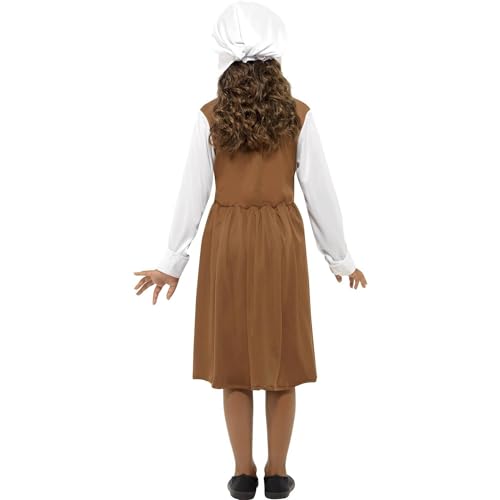 Disfraz Tudor para niña, color marrón mediano miniatura 3