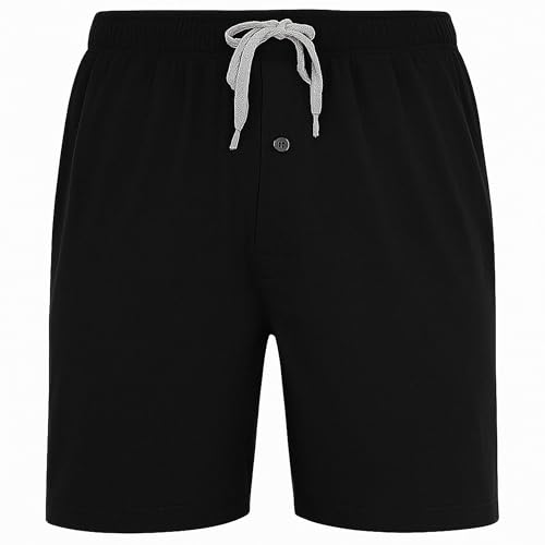 Hanes Men’s 2-Pack Cotton Sleep Shorts – Lightweight Lounge Bottoms 7.5" Inseam, Breathable Fit, Elastic Waist, Athletic, Pantalones Cortos2