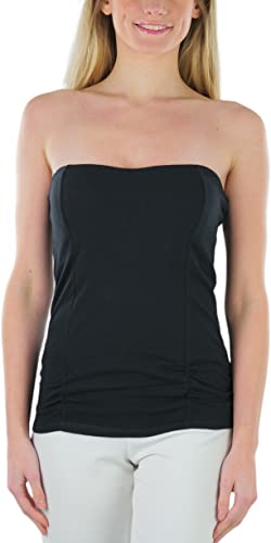 Image of ToBeInStyle Women's Cotton-Spandex Blend Stretchy Tube Top