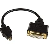 proyector zte mercado libre Fabricacion De Calidad: Micro Hdmi A Dvi Convertidor Fabricado Con Cable De 32Awg, Con Conectores Chapados En Oro, Y Blindaje Emi Con Lámina De Al-Mylar Mejora La Integridad De La Señal Y La Fiabilidad, Proporcionando Mayor Calidad De Vídeo Y Audio
