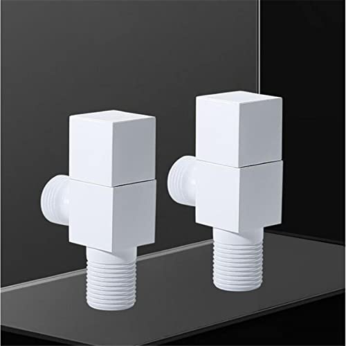 Vanne d'angle blanche ou noire anti-corrosion pour couper l'eau du lavabo