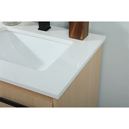 Elegant Decor 24 Inch Single Bathroom Vanity In Maple #TOP5