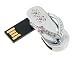 Produktbild Anico 114/5000 16GB Schmuck Schuh Kristall Halskette USB Stick Speicher mit künstlichen Diamanten Kristalle als Geschenk verpackt Silber