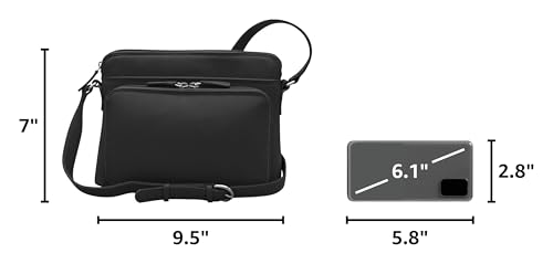 Image of ili New York Genuine Leather Crossbody Bags for Women - Premium RFID Blocking Shoulder Bag Organizer with Adjustable Strap