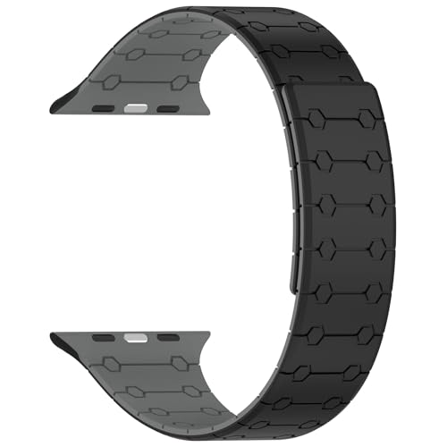 Image of Velour Silicone Watch Strap Compatible with Apple Watch 41mm, 40mm & 38mm, for iWatch Series SE, SE2,10 9, 8, 7, 6, 5, 4, 3 -Sport Loop for Men & Women(Watch Not Included)