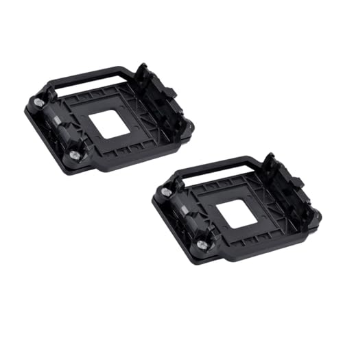 uxcell Soporte plástico para base de disipador de CPU AMD Socket AM2 AM3 AM2+ AM3+ 4 piezas negro miniatura 4