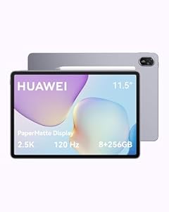 HUAWEI MatePad 11,5" 2025 Tablet mit M-Pencil, 2.5K 120Hz, PaperMatte Display, 8+256GB, 10.100 mAh Akku, Bis zu 14 Stunden Videowiedergabe, 40 W Supercharge, Wi-Fi 6, Gaming, Grau