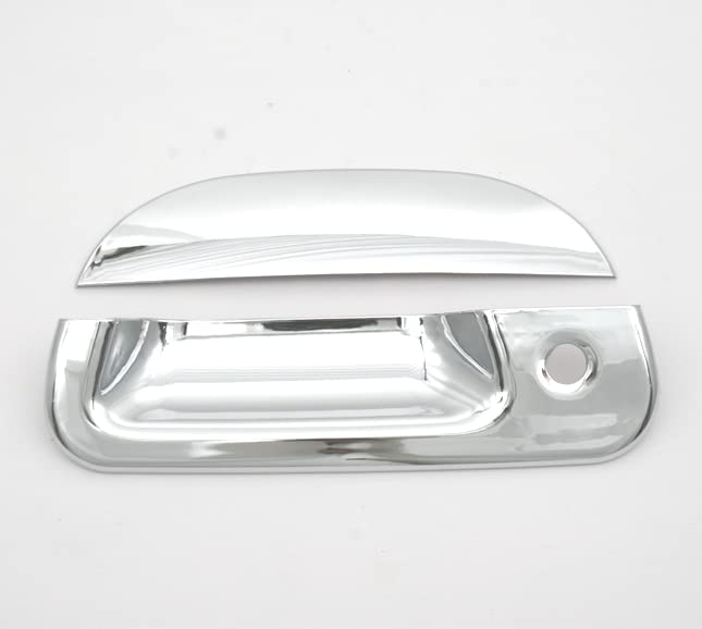 GHXSport Chrome Durable ABS Tail Gate Handle Cover Trim for 97-03 Ford F150 / 99-07 Ford F250 F350 F450 F550 Super Duty / 02-06 Explorer Sport Trac
