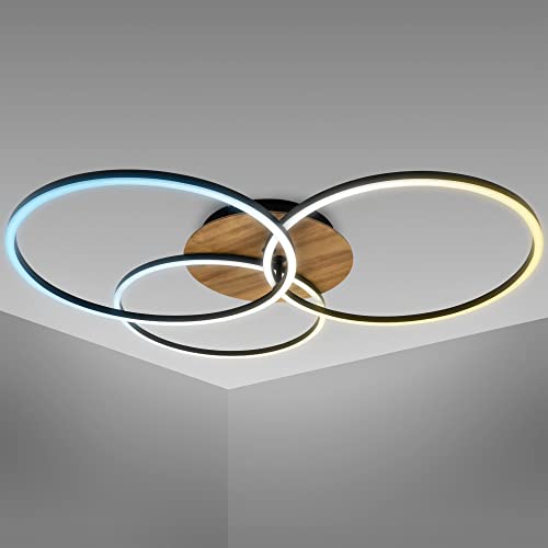 B.K.Licht - LED Deckenlampe mit Fernbedienung, dimmbar, einstellbar von...