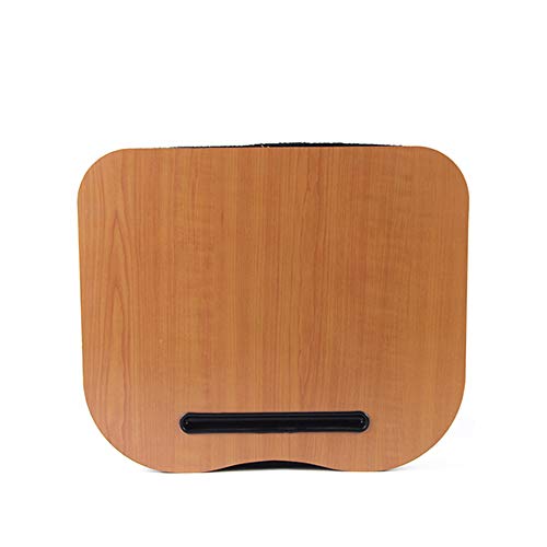 JYCRA - Cojín portátil multifunción para ordenador portátil, con tapa, ideal para lectura de juegos de trabajo o para divertirse en el ordenador o iPad 40x34x4cm marrón