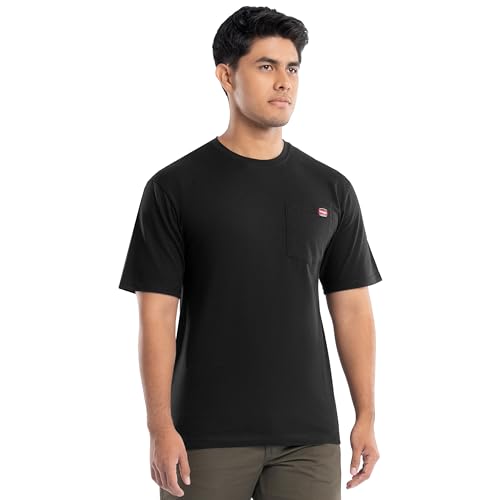Wrangler Men’s Classic Core Short Sleeve Pocket T-Shirt, 2-Pack, Jet Black, Large - image 5