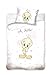 DHestia - Funda Nórdica Cuna de Bebé Piolín Tweety Licencia Looney Tunes