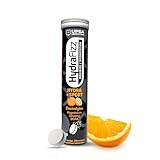 UPSA - Hydrafizz Sport - Complément Alimentaire Sport & Hydratation - Électrolytes, Glucose, Ginseng, Vitamine C & BCAA - Goût Orange - Fabriqué en France - 16 Comprimés Effervescents