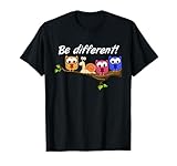Be Different - Herren - Schnecke Eule Süßes Motiv