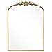 WallBeyond Gold Vintage Mirror for Vanity 28x36 Inch, Gold Antique Mirror with Ornate Frame, Arched Vintage Wall for Bathroom, Living Room, Fireplace, Entryway