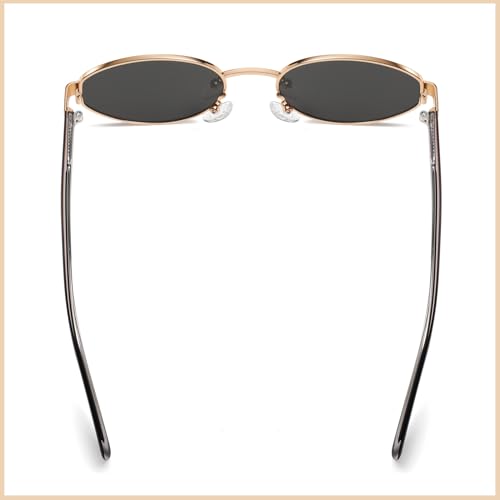 Retro Oval Sunglasses Women/Men, Vintage 70s 80s 90s UV400 Protection Eyewear, 56 mm Lens Width4