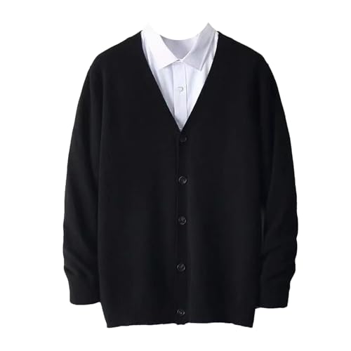 Winter Men's Business and Leisure V-Neck Thin Knitted Cardigan Sweater