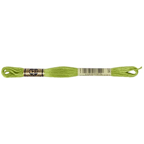 Image of DMC 6-Strand Embroidery Cotton Floss, Light Parrot Green