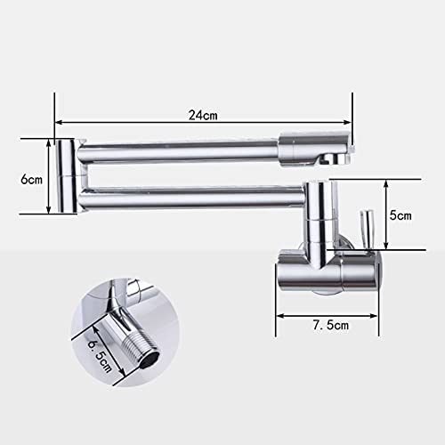 Robinet extensible avec double bras pivotant pour grand confort - 5