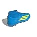 adidas Unisex-Adult F50 League Mid Cut Firm Ground/Multi Ground Foot, Lucid Ray Blue/Team Solar Yellow/Aquamarine, 6.5