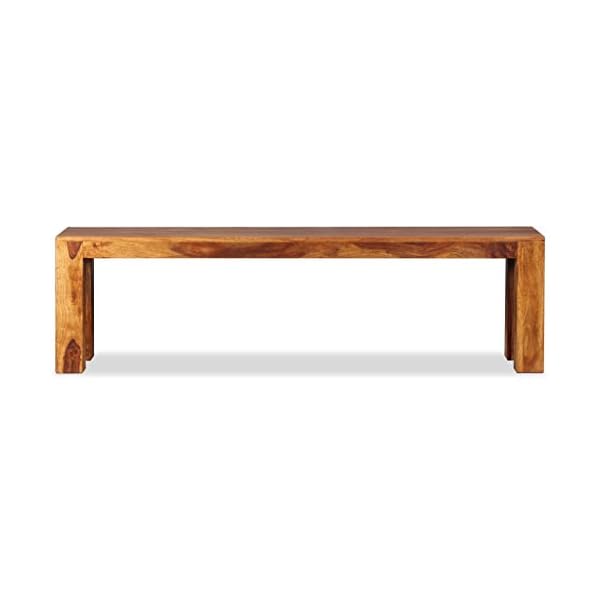 Bench Solid Sheesham Wood 160x35x45 cm - Image 7