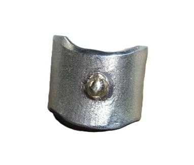 Ohrklemme Ear Cuff - Silber mit Goldkügelchen