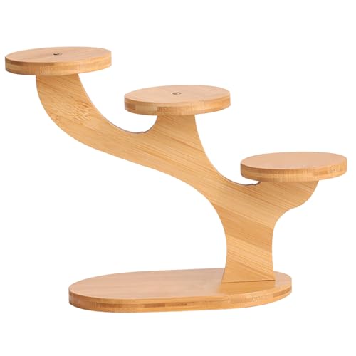 Support de table rond en bois pour optimiser un bureau peu encombrant