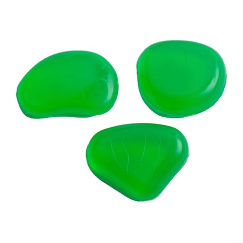 Ciottoli fosforescenti al buio, set da 50 pezzi per vialetti, acquari e decorazioni paesaggistiche, pietre in resina ecologica (verde)