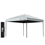 FIELDOOR 【完全遮光】 ワンタッチタープテント 【センターロック/スチール】 G03 風抜けベンチレーション 高耐水加工 シルバーUVカットコーティング 紫外線カット 遮熱 [遮光タイプ] [3.0×3.0ｍ] [グレー]