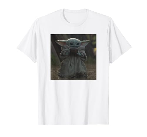 T-shirt Grogu The Mandalorian Star Wars en coton col rond pour fan de la saga