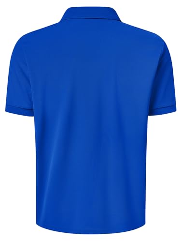 Men's Classic Short Sleeve Polo Shirt Casual Lightweight Solid Golf Shirts with Pocket2