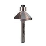 Whiteside 2292 Chamfer Router Bit: 45 Degree Angle, 1/4 Inch Shank, 7/16 Inch Cutting Length, 5/16 Inch Cutting Height
