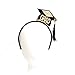Soochat Graduation Cap Headband Grad Headband with Black Tassel Graduation Party Dress Up Costume Accessory Decorations Supplies