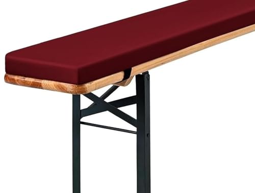 Coussin de banc imperméable et antidérapant pour assise extérieure