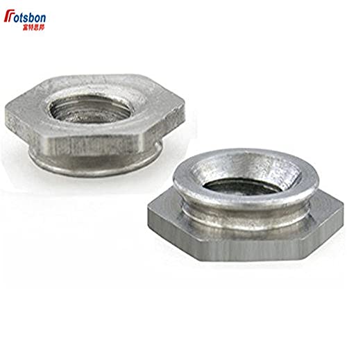 F-M6/0420 Self-clinching Flush Nuts Server Cabinet Insert Nut for Sheet Metal Tuercas Ecrou Moeren Tuerca Flush Fasteners Vis PC - (Size: F-M6, Color: 4 (400pcs))