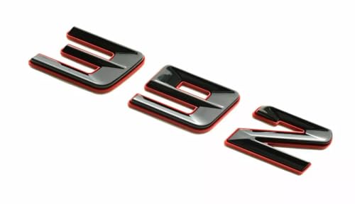 Image of Pair Set 392 Front Right Door Side Badge Nameplates Emblem Self-Adhesive Decals Sticker (Redline)