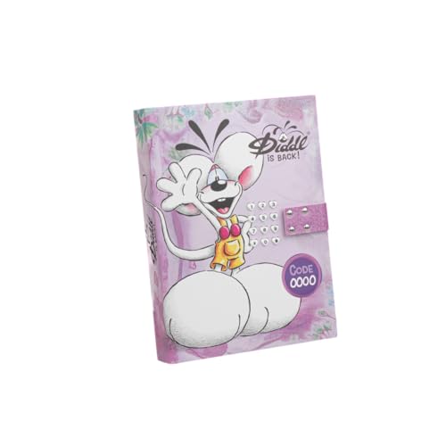 Journal secret digicode Diddl carnet verrouillable code musique fille - 2
