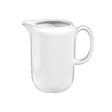 Krug SEL Lukullus Uni 6 Seltmann Weiden Lukullus Krug, Kanne, Wasserkrug, Porzellan, Weiß, Spülmaschinenfest, 1 L, 1114807
