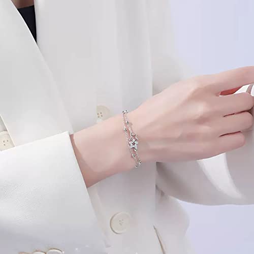 Bracelet vert cerise pour femmes en cristal mauve et perles de transfert