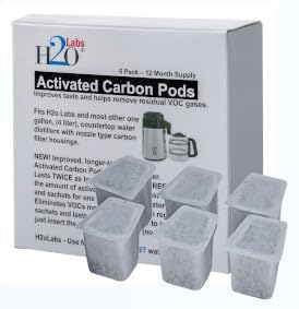Filtro de carbón activado para destilador de agua H2o Labs