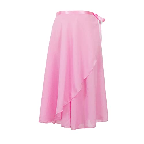 Lopsity Women Ballet Wrap Skirt Long Sheer Dance Skirts With Tie Waist Ballet Skirt Chiffon Wrap Dance Skirt For Women Girls (Pink) #TOP1