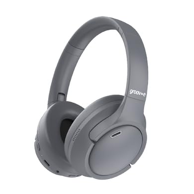 GROOVE BY AEROSPACED Groov-e Harmony Wireless Bluetooth Headphones with Active Noise Cancelling - Grey