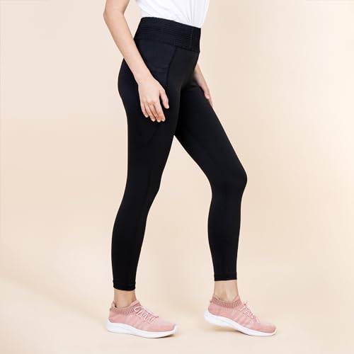 Image of 3rd Planet Women's High Waist Activewear Leggings | 4-Way Stretch, Sweat-Wicking, Non-See-Through Gym & Yoga Tights with Side Pockets | Comfortable Slim Fit Pants for Workout, Running & Fitness