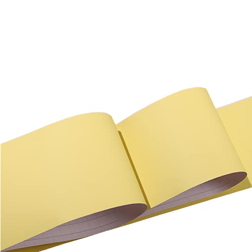 Cenefa para pared impermeable amarillo claro 10x500cm de acabado mate 5